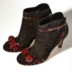 DOVE NUOTANO GLISCALI CAMOSCIO 9579 NERO GALAXY BORDEAUX
