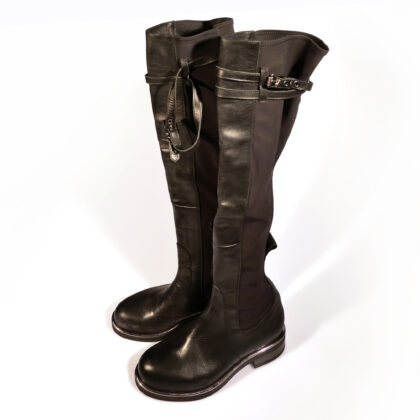 2AU VITELLO NERO LICRA NERA