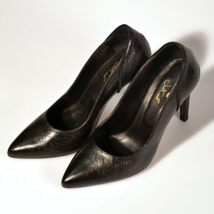 JAEL CURIEL AGATHE CROCO NOIR