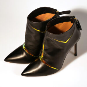 PURA LÓPEZ AP111 Calf Black Mirror Iris